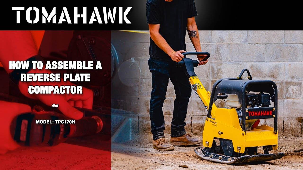 Tomahawk 6.5 HP Honda Reverse Hydraulic Plate Compactor for Asphalt, Aggregate, Cohesive Soil Compaction - Machine Horizon Tomahawk 6.5 HP Honda Reverse Hydraulic Plate Compactor for Asphalt, Aggregate, Cohesive Soil Compaction - Machine Horizon