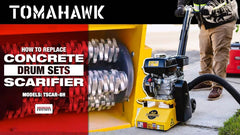 Tomahawk Electric 8” Concrete Scarifier Planer Grinder for Sidewalk Trip Hazard Repair, Traffic Line Removal - Machine Horizon