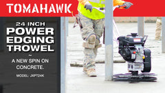 Tomahawk 24" Concrete Power Trowel Edger 6HP Kohler Float Pan Blade Screed Finishing Tool - Machine Horizon