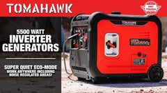 Tomahawk 5500 Watt Inverter Generator Super Quiet Portable Gas Power Professional Use - Machine Horizon