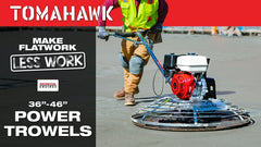 Tomahawk 36" Concrete Power Trowel 5.5HP Honda with Float Pan Cement Finishing Tool - Machine Horizon