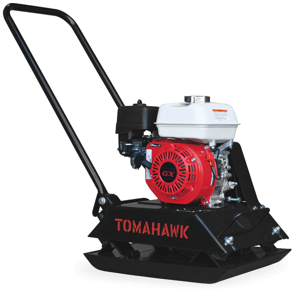 Tomahawk 5.5 HP Honda Vibratory Plate Compactor Tamper for Ground, Gravel, Dirt, Asphalt, Compaction - Machine Horizon Tomahawk 5.5 HP Honda Vibratory Plate Compactor Tamper for Ground, Gravel, Dirt, Asphalt, Compaction - Machine Horizon