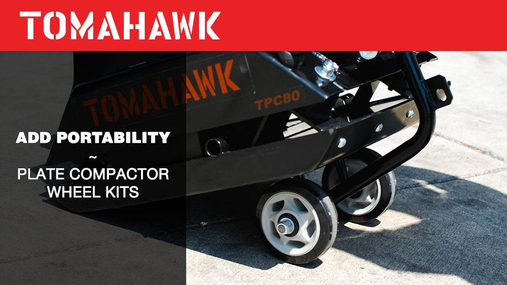 Tomahawk Vibratory Plate Compactor Tamper with Kohler Engine for Dirt Gravel Soil Compaction - Machine Horizon