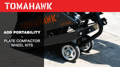 Tomahawk Vibratory Plate Compactor Tamper with Kohler Engine for Dirt Gravel Soil Compaction - Machine Horizon