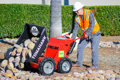 Tomahawk 30" Concrete Power Buggy Electric Battery Mini Dumper 660-lb. Bucket Capacity - Machine Horizon