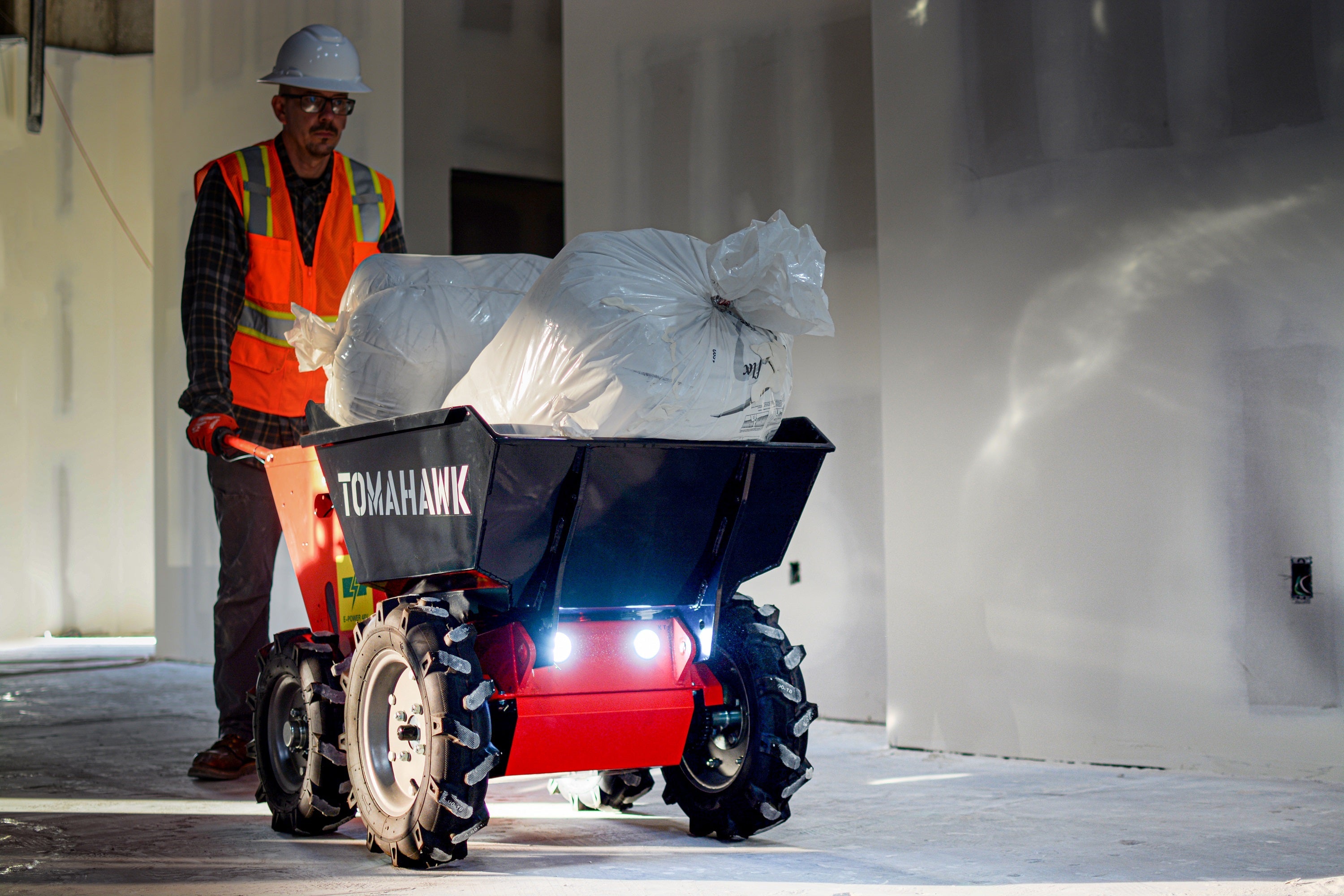 Tomahawk 30" Concrete Power Buggy Electric Battery Mini Dumper 660-lb. Bucket Capacity - Machine Horizon Tomahawk 30" Concrete Power Buggy Electric Battery Mini Dumper 660-lb. Bucket Capacity - Machine Horizon