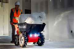 Tomahawk 30" Concrete Power Buggy Electric Battery Mini Dumper 660-lb. Bucket Capacity - Machine Horizon