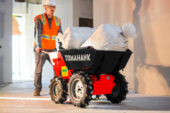 Tomahawk 30" Concrete Power Buggy Electric Battery Mini Dumper 660-lb. Bucket Capacity - Machine Horizon