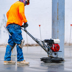 Tomahawk 24" Concrete Power Trowel Edger 5.5HP Honda Float Pan Blade Screed Finishing Tool - Machine Horizon