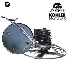 Tomahawk 46" Concrete Power Trowel 14HP Kohler Float Pan Screed Edge Cement Finishing Tool - Machine Horizon