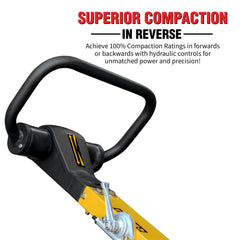 Tomahawk 6.5 HP Honda Reverse Hydraulic Plate Compactor for Asphalt, Aggregate, Cohesive Soil Compaction - Machine Horizon