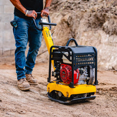 Tomahawk 5.5 HP Honda Reverse Plate Compactor 19x14 Plate for Asphalt, Aggregate, Cohesive Soil Compaction - Machine Horizon