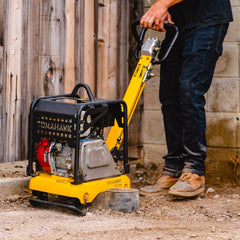 Tomahawk 5.5 HP Honda Reverse Plate Compactor 19x14 Plate for Asphalt, Aggregate, Cohesive Soil Compaction - Machine Horizon