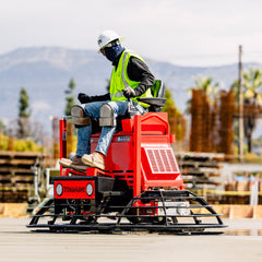 Tomahawk 8 Foot Ride-On Concrete Power Trowel with 35HP Vanguard Engine