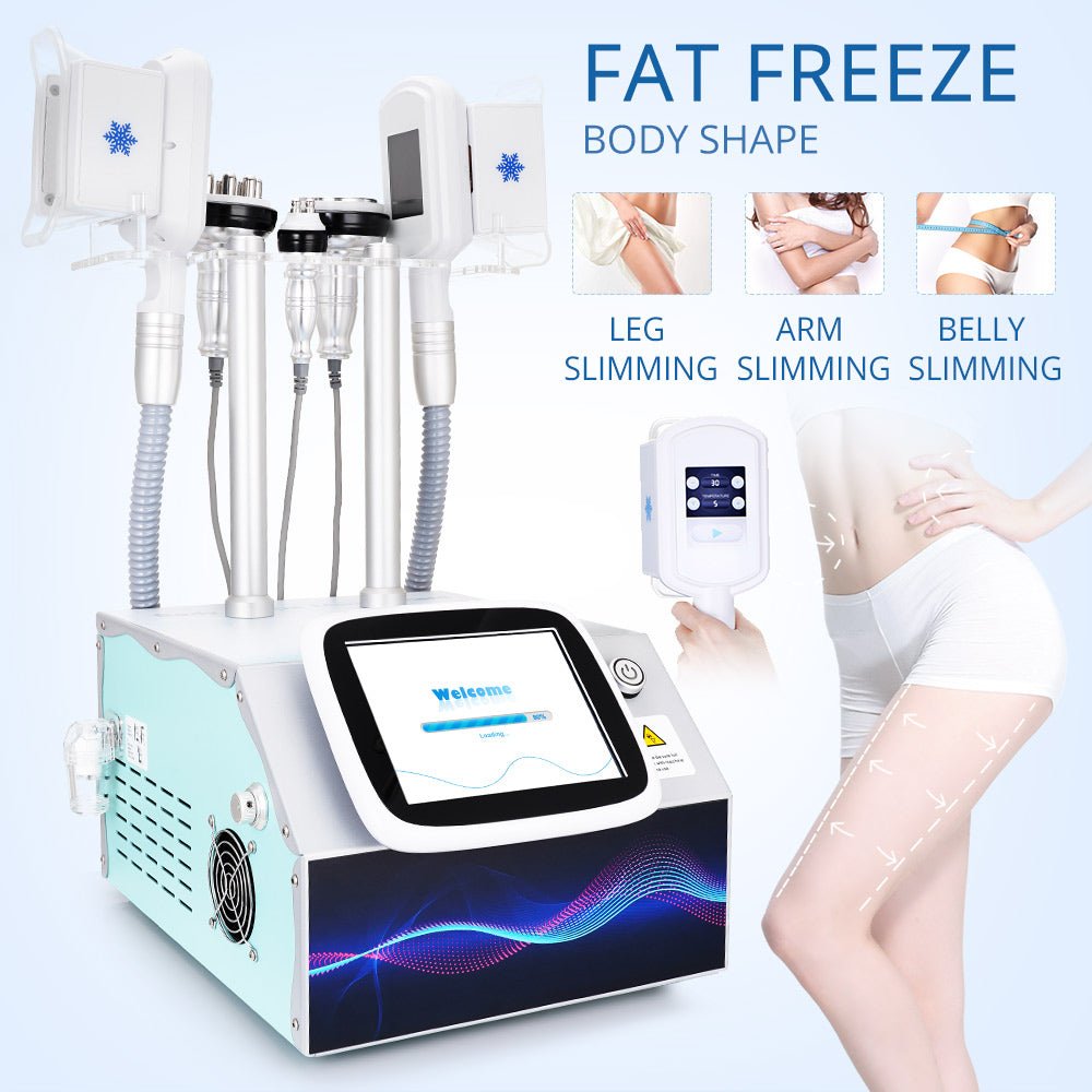 Shape Tactics 5-in-1 RF Cavitation Double-Handle Cryolipolysis Cooling System Shape Tactics 5-in-1 RF Cavitation Double-Handle Cryolipolysis Cooling System