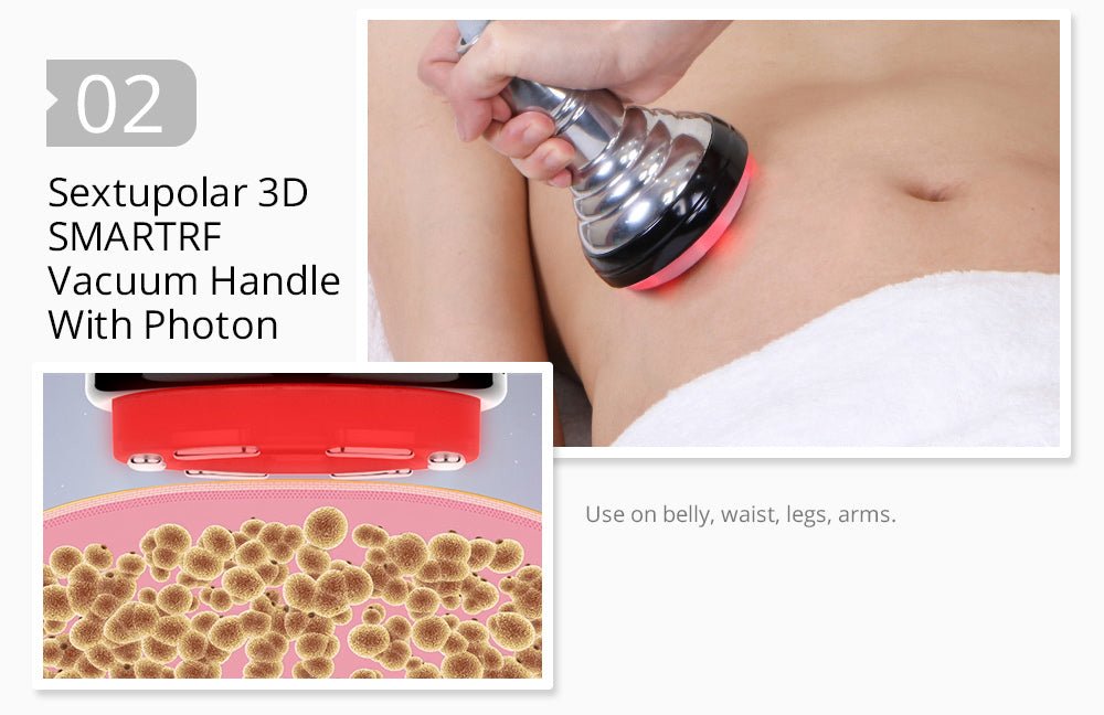 Shape Tactics 5-in-1 Unoisetion Cavitation 2.0 3D Smart Vacuum RF System Shape Tactics 5-in-1 Unoisetion Cavitation 2.0 3D Smart Vacuum RF System
