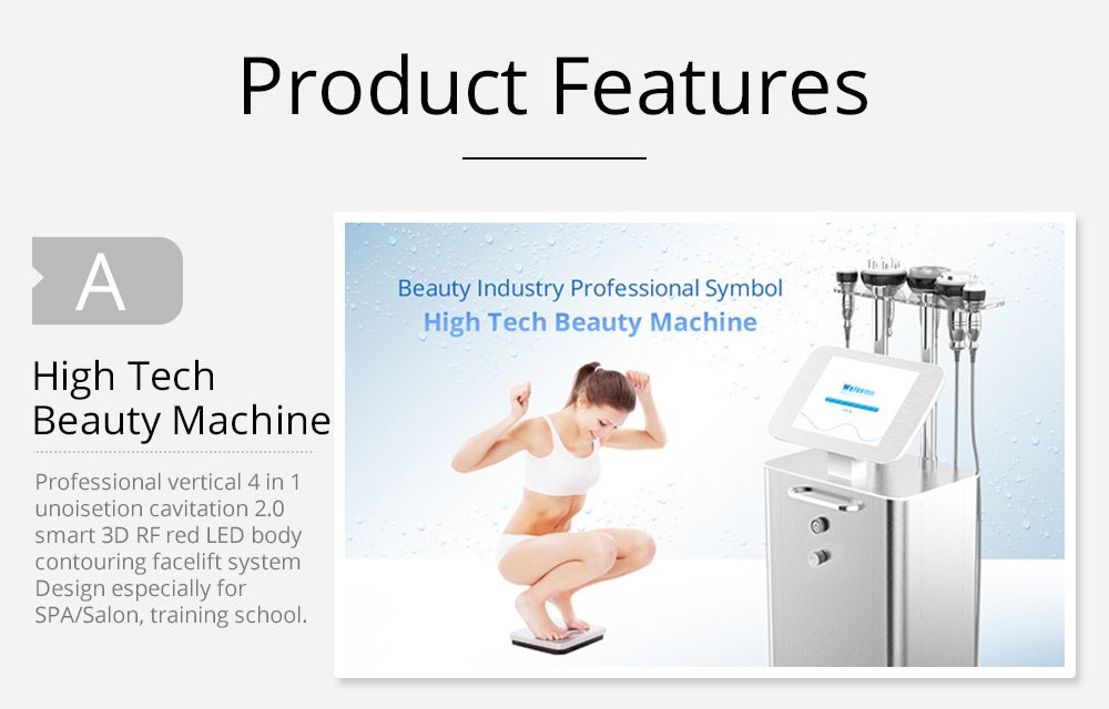 Shape Tactics 5-in-1 Unoisetion Cavitation 2.0 3D Smart Vacuum RF System Shape Tactics 5-in-1 Unoisetion Cavitation 2.0 3D Smart Vacuum RF System