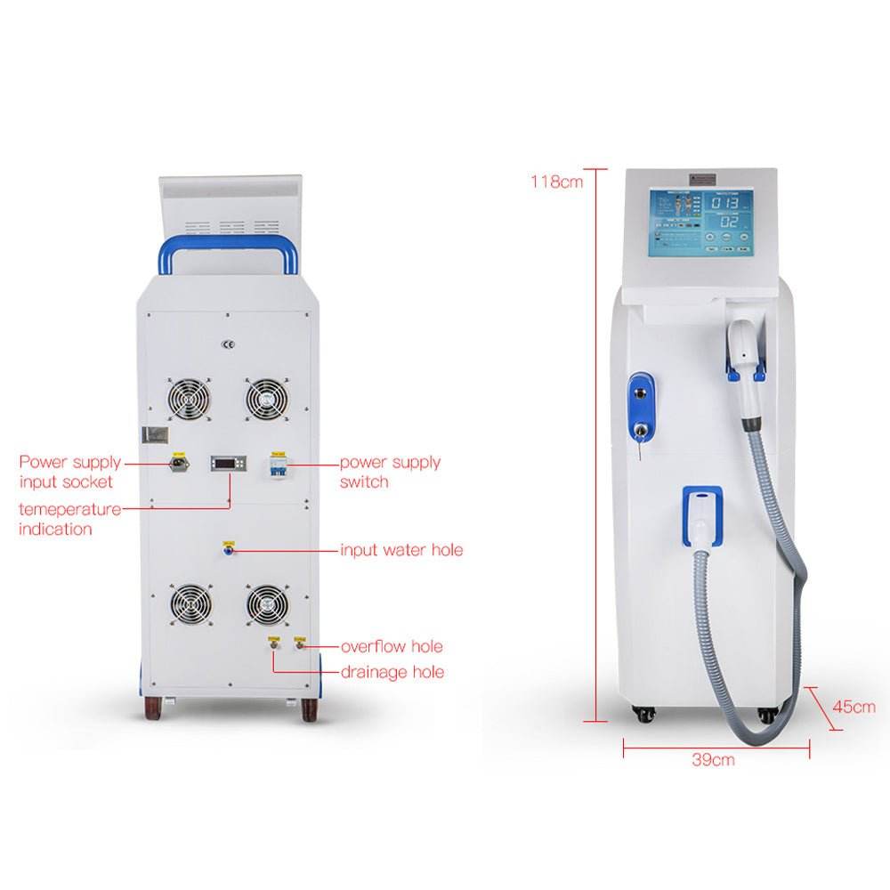 Shape Tactics 808nm Diode Laser Hair Removal System with Cooling - Machine Horizon Shape Tactics 808nm Diode Laser Hair Removal System with Cooling - Machine Horizon