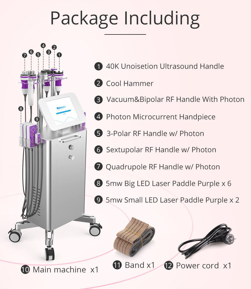 Shape Tactics 9-in-1 Unoisetion Cavitation RF Vacuum Bio Photon System Shape Tactics 9-in-1 Unoisetion Cavitation RF Vacuum Bio Photon System