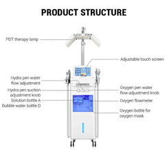 Shape Tactics 14-in-1 Hydro Dermabrasion and LED Light Therapy System - Machine Horizon