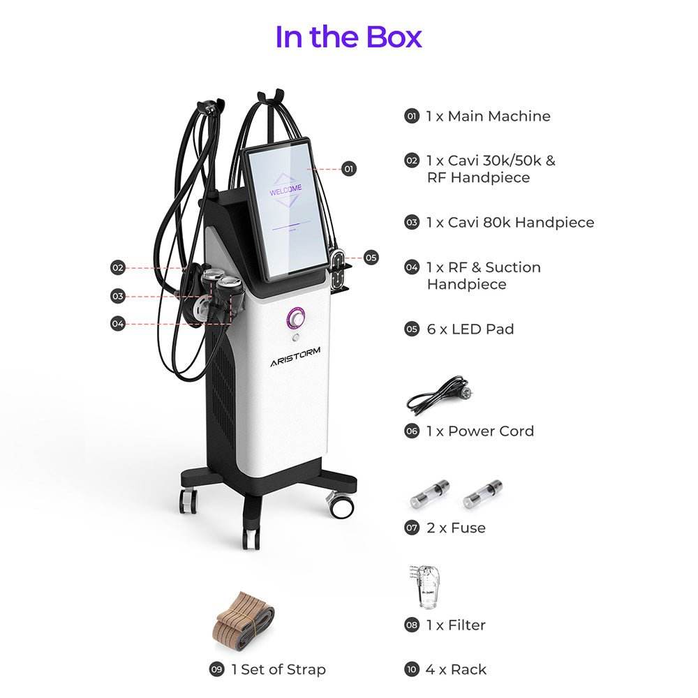 Aristorm 4-in-1 S-Shape Cavitation RF System - Machine Horizon