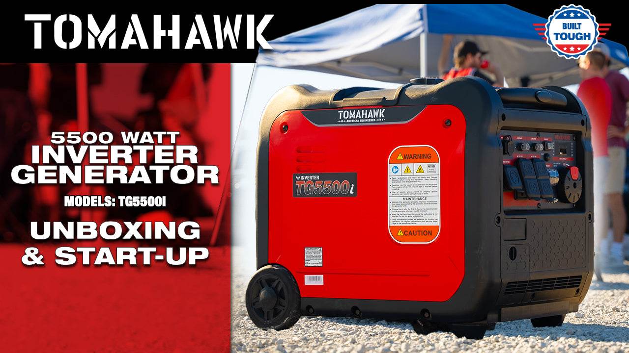 Tomahawk 5500 Watt Inverter Generator Super Quiet Portable Gas Power Professional Use - Machine Horizon Tomahawk 5500 Watt Inverter Generator Super Quiet Portable Gas Power Professional Use - Machine Horizon