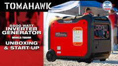 Tomahawk 5500 Watt Inverter Generator Super Quiet Portable Gas Power Professional Use - Machine Horizon