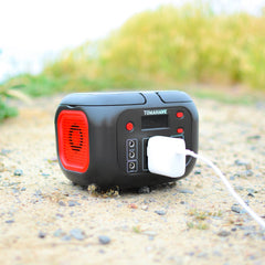 Tomahawk Portable Power Station, 155Wh 200W 4-Port Backup Lithium Battery, AC DC Outlet, 60W USB-C USB-A Pure Sine Wave Outlet, Digital, LED Light for Outdoor Camping, RV - Machine Horizon