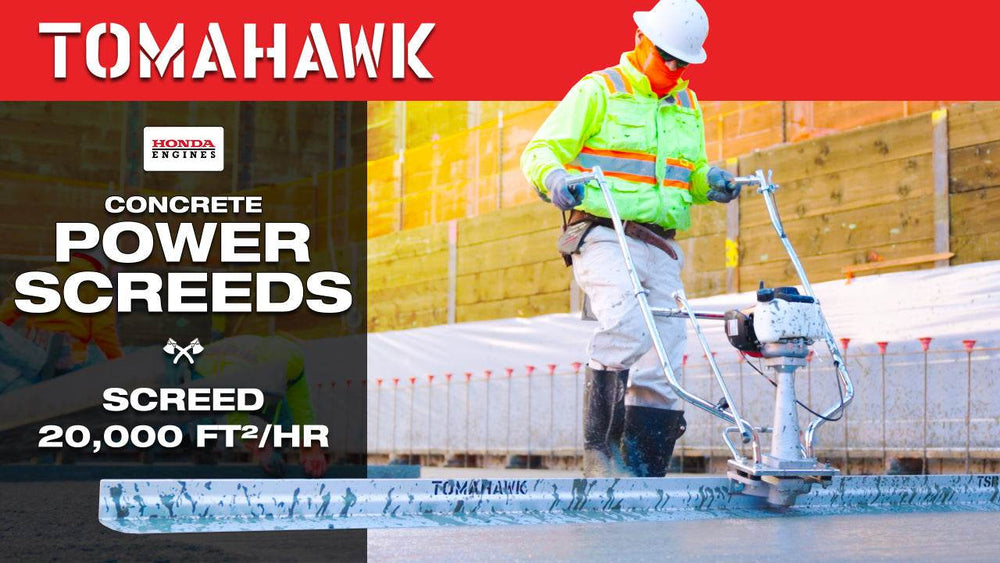 Tomahawk PRO Series Honda Concrete Power Screed Three Magnesium Blade Bundle (Choose 3 Boards) - Machine Horizon
