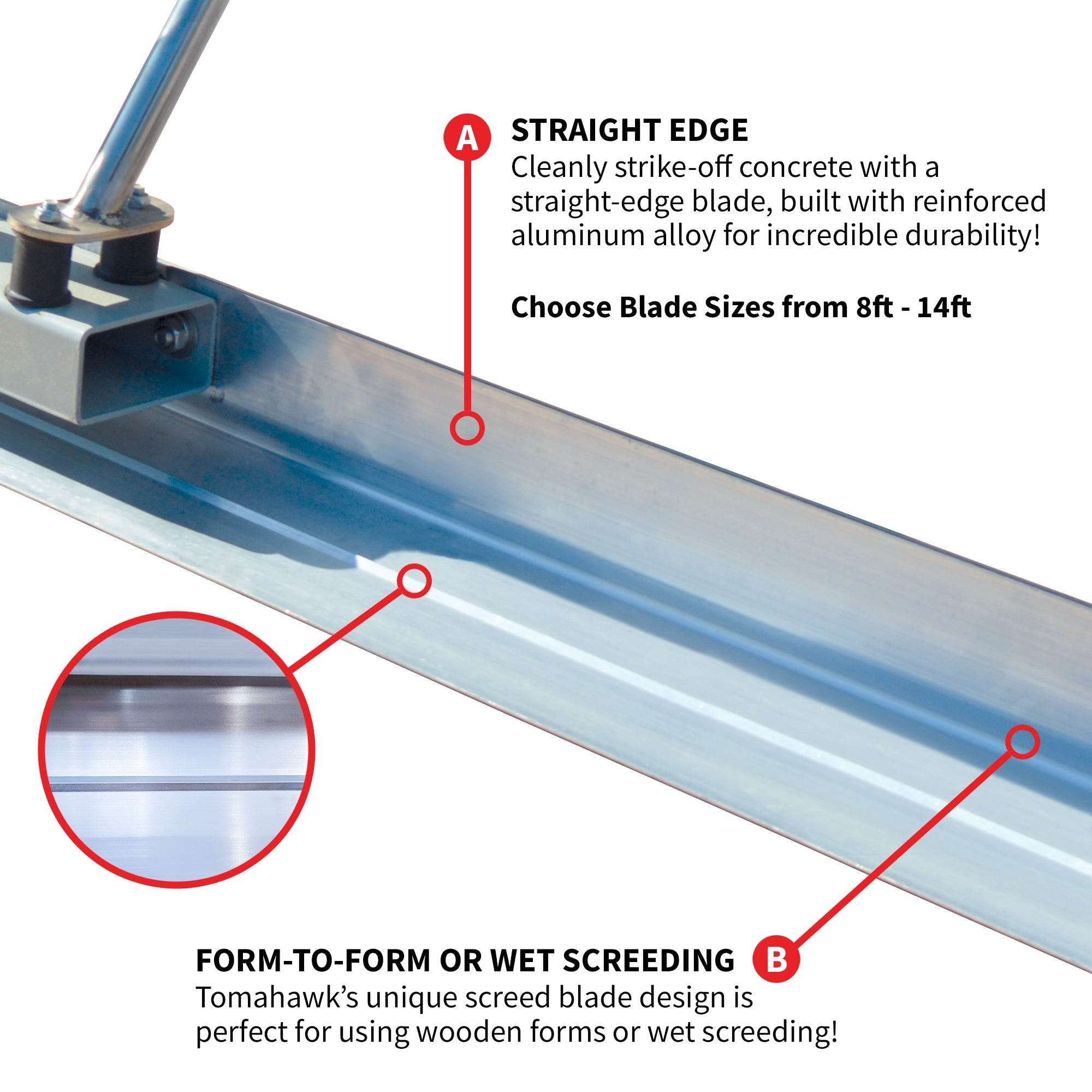 Tomahawk Power Concrete Screed Three Aluminum Blade Bundle (Choose 3 Boards) - Machine Horizon Tomahawk Power Concrete Screed Three Aluminum Blade Bundle (Choose 3 Boards) - Machine Horizon