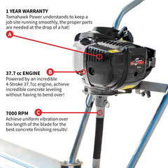 Tomahawk Power Concrete Screed Three Aluminum Blade Bundle (Choose 3 Boards) - Machine Horizon