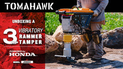 Tomahawk 3 HP Honda Vibratory Rammer Tamper with Honda GX100 Engine 3350 lbs/ft - Machine Horizon