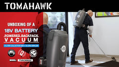 Tomahawk 18V Battery Powered Backpack Vacuum 6L for Janitorial Cleaning – Lightweight Cordless Commercial Vacuum with Quiet Operation - Machine Horizon