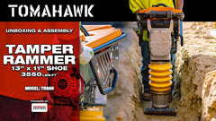 Tomahawk 3.6HP Honda Vibratory Rammer Jumping Jack Tamper with Honda GXR120 Engine Impact Force 3,550 lbs/ft - Machine Horizon