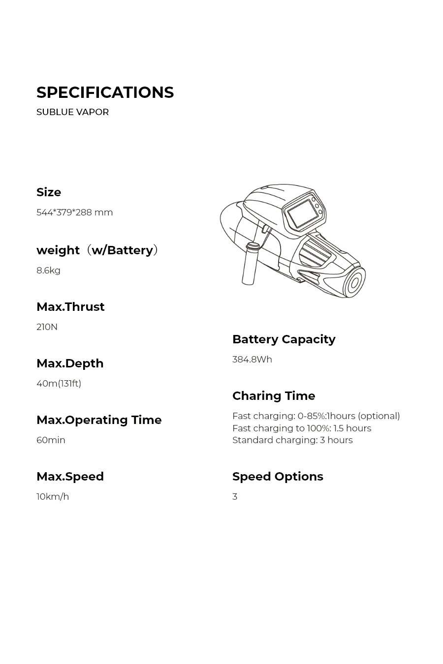 Sublue Vapor - Machine Horizon