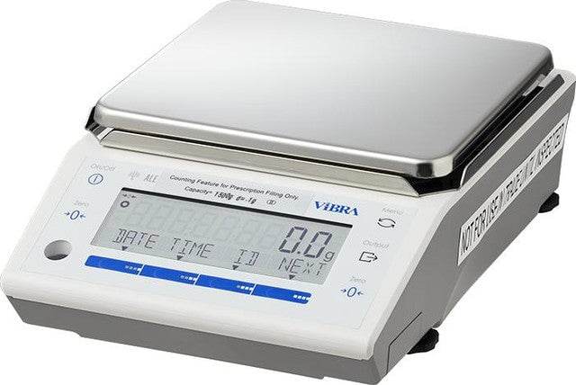 Vibra ALE-1501NC Dispensary Balance, NTEP, 1500 g x 0.1 g - Machine Horizon Vibra ALE-1501NC Dispensary Balance, NTEP, 1500 g x 0.1 g - Machine Horizon