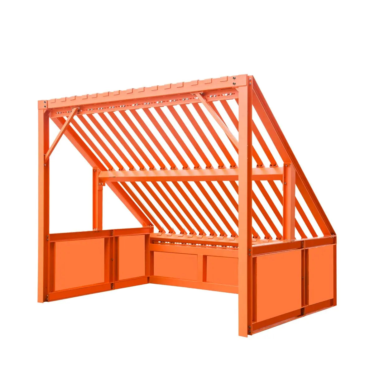 10' Heavy Duty Static Grizzly Rock Screen, Adjustable Bolt-On Deck Bars, 4" x 4" I-Beams, 5000 lb Load Capacity, TMG-RS10