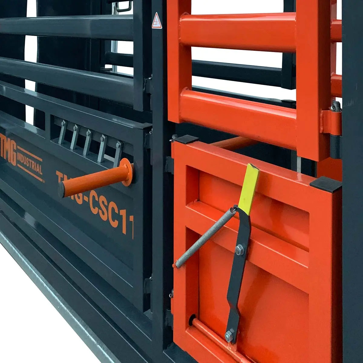 10' Squeeze Cattle Work Chute 4500-lb Weight Scale, Side Exit, Side Squeeze, Upper/Lower Swing Openings, LCD Weight Display, TMG-CSC11