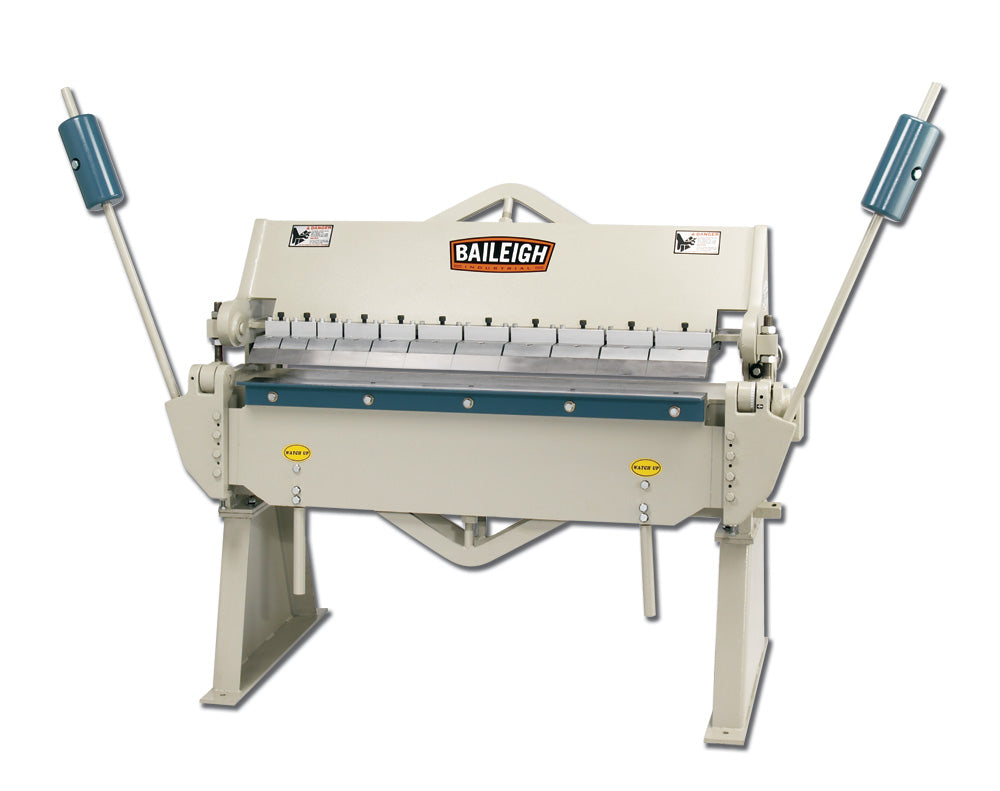 Baileigh BB-4812; Heavy Duty Manually Operated Box and Pan (Finger) Brake, 4' Length, 12 Gauge Mild Steel Capacity 1000404