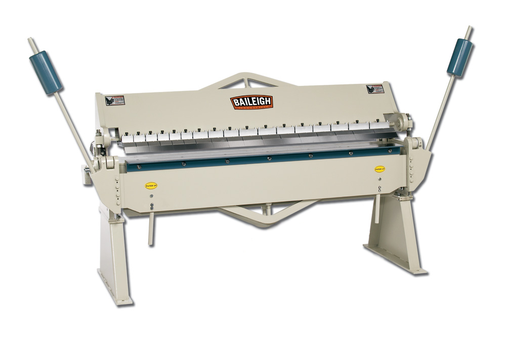 Baileigh BB-7212 Heavy Duty Manually Operated Box and Pan (Finger) Brake, 6' Length, 12 Gauge Mild Steel Capacity 1000536