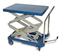 Baileigh B-CARTX2; ouble Arm Hydraulic Lift Cart, 660 lb Capacity, 48" Maximum Height, Table Size 32.2" x 20.4" 1000579