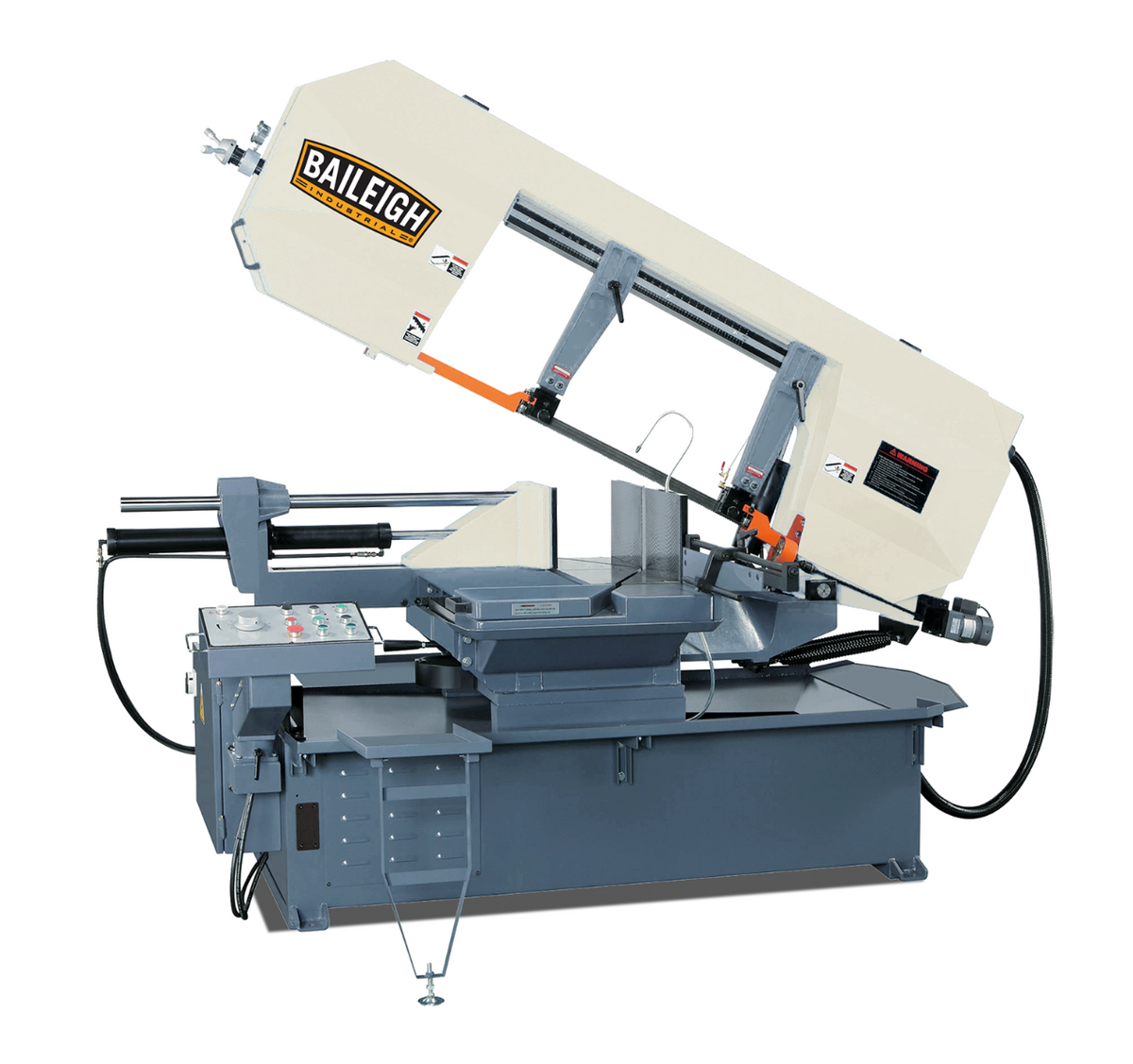 Baileigh BS-24SA-DM; 18" Variable Speed Semi-Auto Dual Mitering Bandsaw  5HP, 220V 3Phase 1001389