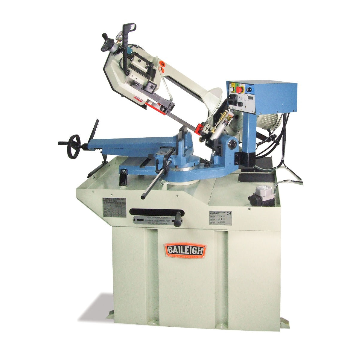 Baileigh BS-260M; 8.66" Geared Head Dual Mitering Band Saw  1-1/2HP, 220V  Single Phase 1001432