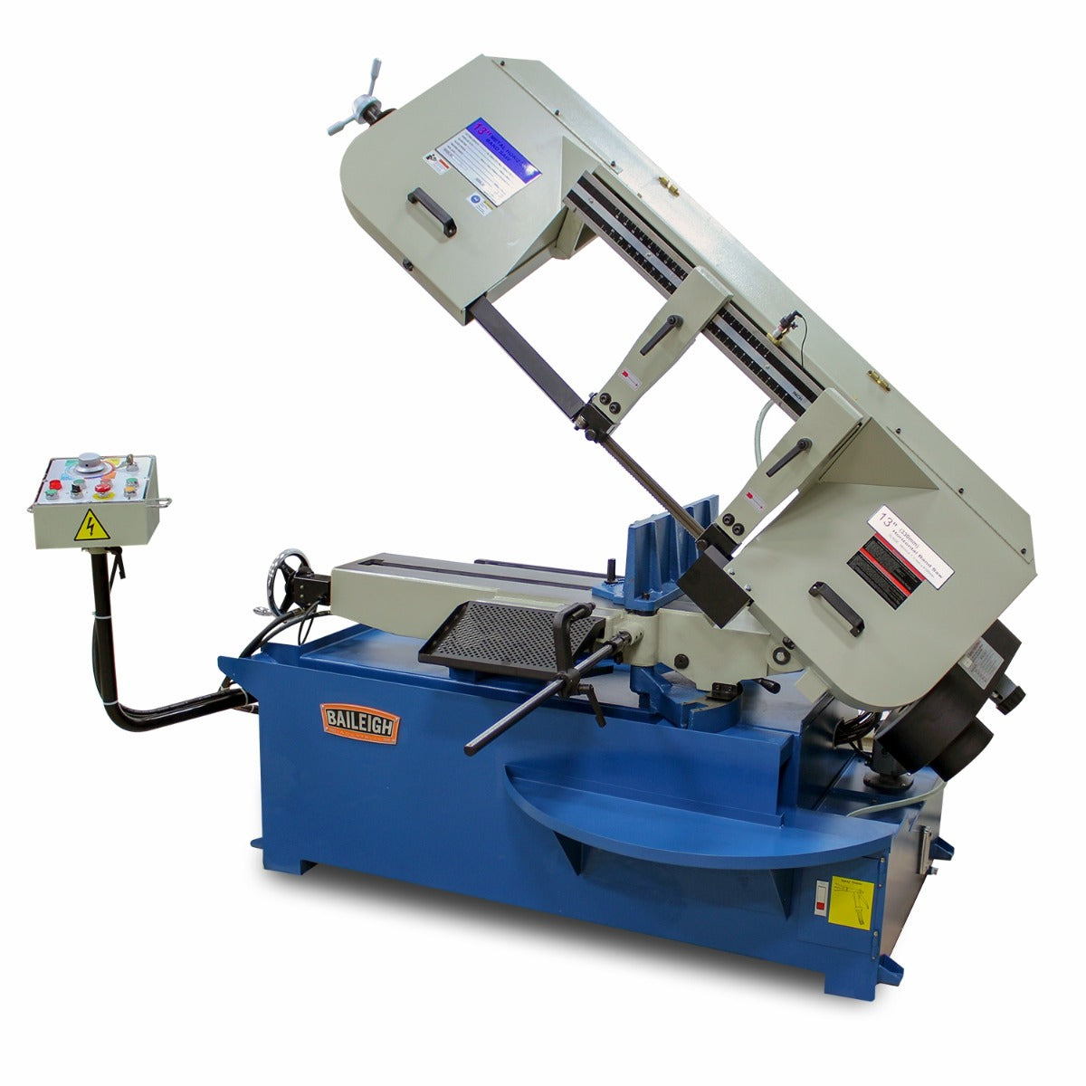 Baileigh BS-330SA  13" Semi-Automatic Mitering Bandsaw  3HP, 220V 3Phase 1001521