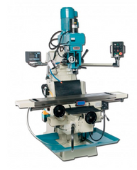 Baileigh VM-1258-3;  12" x 58" EVS Variable Speed Vertical Milling Machine NST 40 Spindle  Powered X,Y & Z moverment, Mitutoyo DRO & Air Drawbar 5HP, 220V 3Phase 1008169