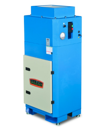 Baileigh MDC-1200-HD; 1100CFM Heavy Duty  Metal Dust Collector, Air Pulse Clean w/ HEPA Filter, 6" Port  1-1/2HP, 110V 1Phase 1017633