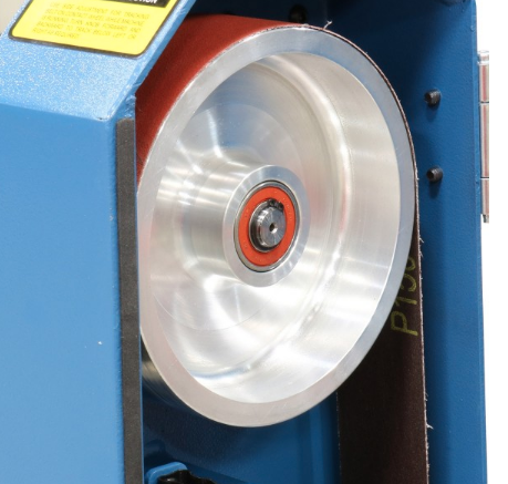 Baileigh BG-248-2; 110V 2" x 48"  Two Wheel Belt Grinder. Pivoting Head  1-1/2hp, 110v Single Phase 1019092