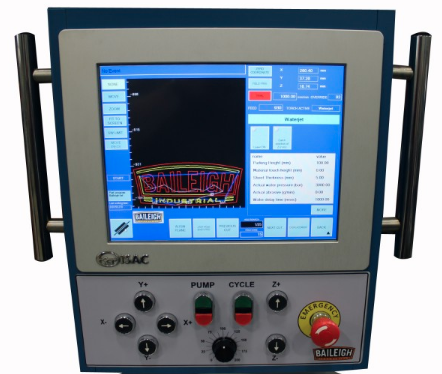 Baileigh WJ-85CNC; 480V 3PH 60 Htz  60" x 98" 3 axis CNC Flying Arm Water Jet With Direct Drive Pump 1019138