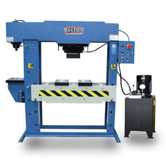 Baileigh HSP-200M-C, 220V 3Phase 200/20 Ton Hydraulic H-Frame Press, 13.5 in. Stroke 1019291
