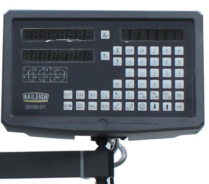 Baileigh VM-1054E-VS  10" x 54"  Variable Speed Mill, NT40 Spindle, X,Y & Z  Power Feeds, DRO 220V 3Phase 1020696